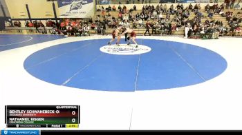 184 lbs Quarterfinal - Nathaniel Kisgen, Concordia College vs Bentley Schwanebeck-Ostermann, Augsburg University