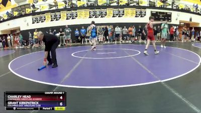 106 lbs Champ. Round 1 - Charley Head, Contenders Wrestling Academy vs Grant Kirkpatrick, Columbus East Wrestling Club