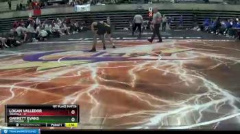 120 lbs Finals (8 Team) - Logan Valledor, Vacaville vs Garrett Evans, Bettendorf