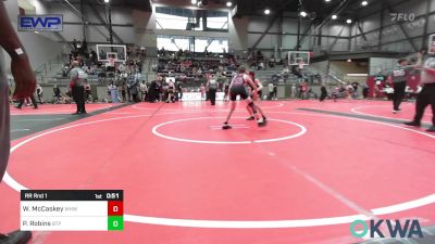 840-88 lbs Rr Rnd 1 - Waylon McCaskey, Warhorse Wrestling Club vs Payton Robins, Tulsa Blue T Panthers