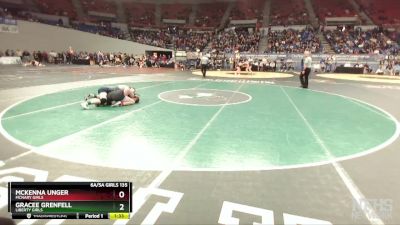 6A/5A Girls 135 Semifinal - Gracee Grenfell, Liberty Girls vs McKenna Unger, McNary Girls