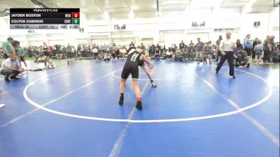 98 lbs 7th Place - Jayden Boston, Neighborhood WC-EL vs Colton Zabinski, Central IL RAGE-EL
