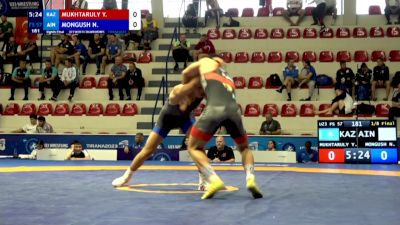 57 kg 1/8 Final - Yerassyl Mukhtaruly, Kazakhstan vs Nachyn Mongush, Individual Neutral Athletes