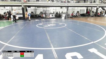 140A lbs Consi Of 4 - August Hibler, Apex vs Luke Roberts, Tech Squad Wrestling Club