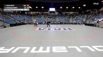 157 lbs 1st Place Match - 1 John Wiley, Oklahoma City vs 3 Douglas Terry, Life