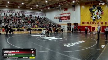 106 lbs 1st Place Match - Loc Webber, Dublin Coffman vs Jarreau Walker, Streetsboro