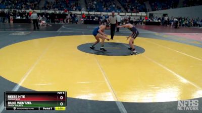 4A-113 lbs Quarterfinal - Duke Wentzel, Crook County vs Reese Hite, Marshfield