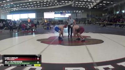 285 lbs Prelim - Luke Cawley, St. John Fisher vs Billy Bumbarger, Pennsylvania College Of Technology