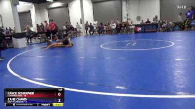 125 lbs Semis & 1st Wrestleback (8 Team) - Rayce Schriever, Colorado Red vs Zane Chavis, South Carolina