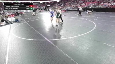 D2-150 lbs Cons. Round 1 - Erich Cappozzo, Campbellsport vs Isaac Dunnom, Osceola