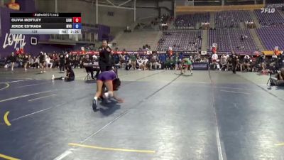131 lbs Round 1 (16 Team) - Olivia Mottley, Life University vs Jerzie Estrada, Missouri Valley College