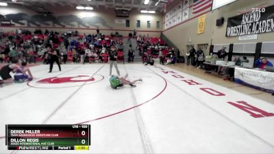 100 lbs Round 2 - Dillon Regis, Askeo International Mat Club vs Derek Miller, Team Aggression Wrestling Club