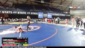 67 lbs Champ. Round 1 - Bailey Andrews, Gig Harbor Grizzlies Wrestling Club vs Quinn Nelson, Orting Jr. Cardinals Wrestling