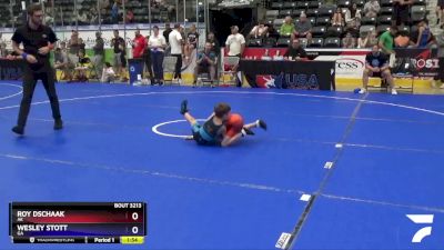 49 lbs 7th Place Match - Roy Dschaak, AK vs Wesley Stott, GA