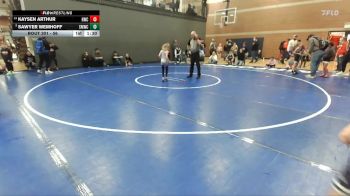 56 lbs Champ. Round 1 - Sawyer Wemhoff, St. Maries Wrestling Club vs Kaysen Arthur, Hawk Wrestling Club