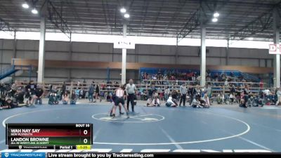 115 lbs Champ. Round 2 - Wah Nay Say, New Plymouth vs Landon Browne, All In Wrestling Academy