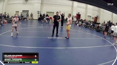 160 lbs Quarterfinals (8 Team) - Bowdy Thomason, Oklahoma Elite Orange vs Ryland Krajewski, Nebraska Maize