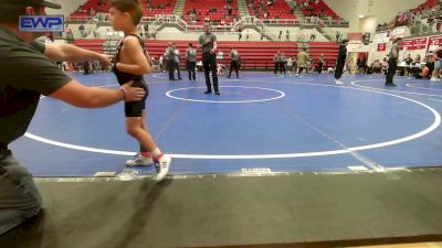 52 lbs Consolation - Baker James, Blaine County Grapplers vs Region Ellison, El Reno Wrestling Club