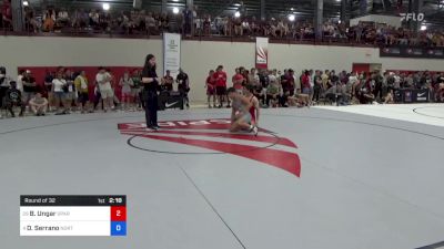 61 kg Round Of 32 - Brett Ungar, Spartan Combat RTC/ TMWC vs Dominick Serrano, Northern Colorado Wrestling Club