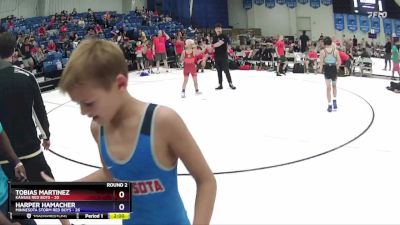 86 lbs Round 2 (6 Team) - Tobias Martinez, Kansas Red Boys vs Harper Hamacher, Minnesota Storm Red Boys