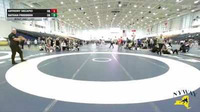 157 lbs 3rd Place Match - Nathan Freebern, Club Not Listed vs Anthony DeCapio, Club Not Listed