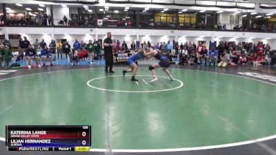 138 lbs Quarterfinal - Katerina Lange, Grand Valley State vs Lilian Hernandez, Aurora