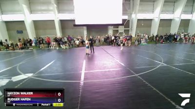 59 lbs Quarterfinal - Hayzon Walker, UT vs Rudger Hafen, NV