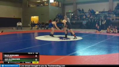 156 lbs Round 3 - Rhys Roduner, Clear Creek vs Sam Kuhbacher, Twin Spruce