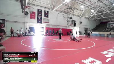 133 lbs Cons. Round 2 - Pablo Castelon, Victor Valley College vs Davit Khachatryan, Sacramento City College