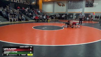 150 lbs Semifinal - Laith Alawneh, Iowa City, City High vs Andrew Castor, Linn-Mar