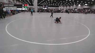 67 lbs Champ. Rd Of 16 - Adam Rasmussen, Roundtree Wrestling Academy vs Asher Fewson, The Best Wrestler