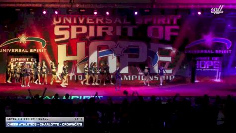 Cheer Athletics - Charlotte - CrownCats [2026 L4.2 Senior - Small Day 1] 2026 Spirit of Hope Grand Nationals