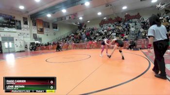 135 lbs Champ. Round 3 - Paige Carrier, Westview vs Lenie Brown, Mission Viejo