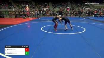 91 lbs Consolation - Zoey Barber, Nebraska Wrestling Academy vs Aubry Spadoni, No Team