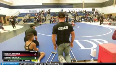 77 lbs Semifinal - Lorenzo Castro, Moses Lake Wrestling Club vs Neziah Jennings, Spokane Wrestling