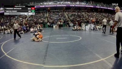 2A 126 lbs Quarterfinal - Bryce Perry, Washington High School vs Phoenix Michaud, Newton-Conover High School