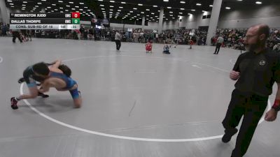 132 lbs Cons. Sub-rd Of 16 - Dallas Thorpe, Owasso Wrestling Club vs Remington Judd, Grindhouse Wrestling Club