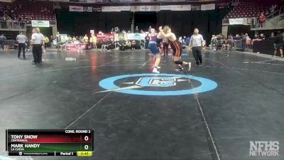 5A 285 lbs Cons. Round 2 - Tony Snow, Centennial vs Mark Handy, La Cueva