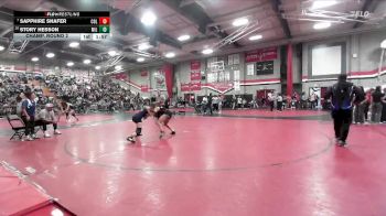 125 lbs Champ. Round 2 - SAPPHIRE SHAFER, Colony vs Story Hesson, Millikan