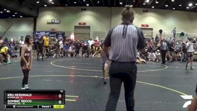 65 lbs Quarterfinals (8 Team) - Dominic Rocco, Donahue WA vs Kru McDonald, Illinois KIA