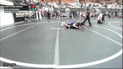 100-110 lbs Rr Rnd 3 - Remi Stumblingbear, Darko Valley Wolfpak vs Sam Satterfield, Tulsa Blue T Panthers