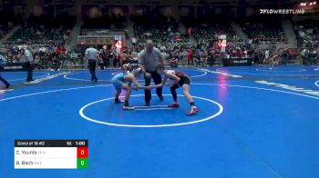 82 lbs Consolation - Connor Younts, Clinton WC vs Brayden Bach, Mile High WC