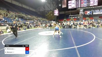 117 lbs Cons 8 #1 - Delialah Betances, Georgia vs Kailey Benson, Missouri