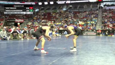 1A-150 lbs Quarterfinal - Reece Klostermann, Alburnett vs Kolt Knaack, North Tama