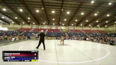 81 lbs Round 3 (8 Team) - PRESLEE RICHTER, Nevada vs Gabby Kirk, Oklahoma