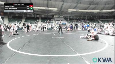 52 lbs Rr Rnd 1 - Orion Lewis, Sperry Wrestling Club vs Luke Baysinger, Shelton Wrestling Academy