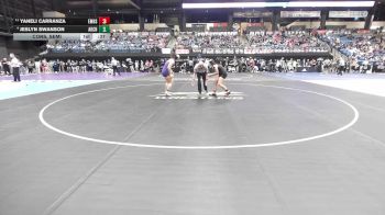 145 lbs Cons. Semi - Jeslyn Swanson, Arkansas City HS vs Yaneli Carranza, Emporia HS