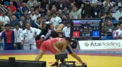 84kg Soslan Ktsoev Russia- vs. Nauruz Temrezov AZE-