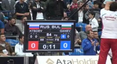 84kg Soslan Ktsoev Russia- vs. Mihail Petrov Ganev Georgia-