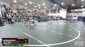 144 lbs Quarterfinal - Jibril Sood, Laguna Hills vs Nathan Marquez, Fountain Valley